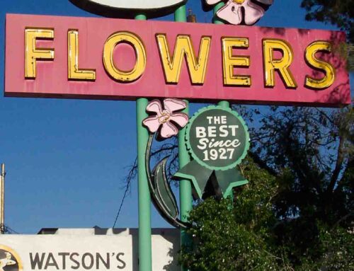 Watson’s Flowers Historic Sign was the Centerpiece of the Mesa Preservation Foundation Program